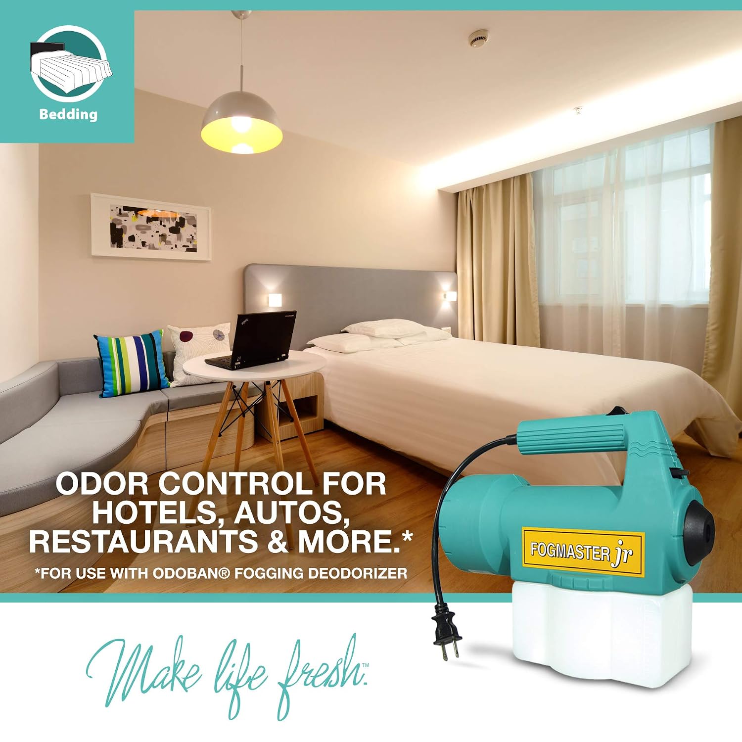 OdoBan Fogmaster Jr. Electric Handheld Fogger for Odor Control and Deodorizing