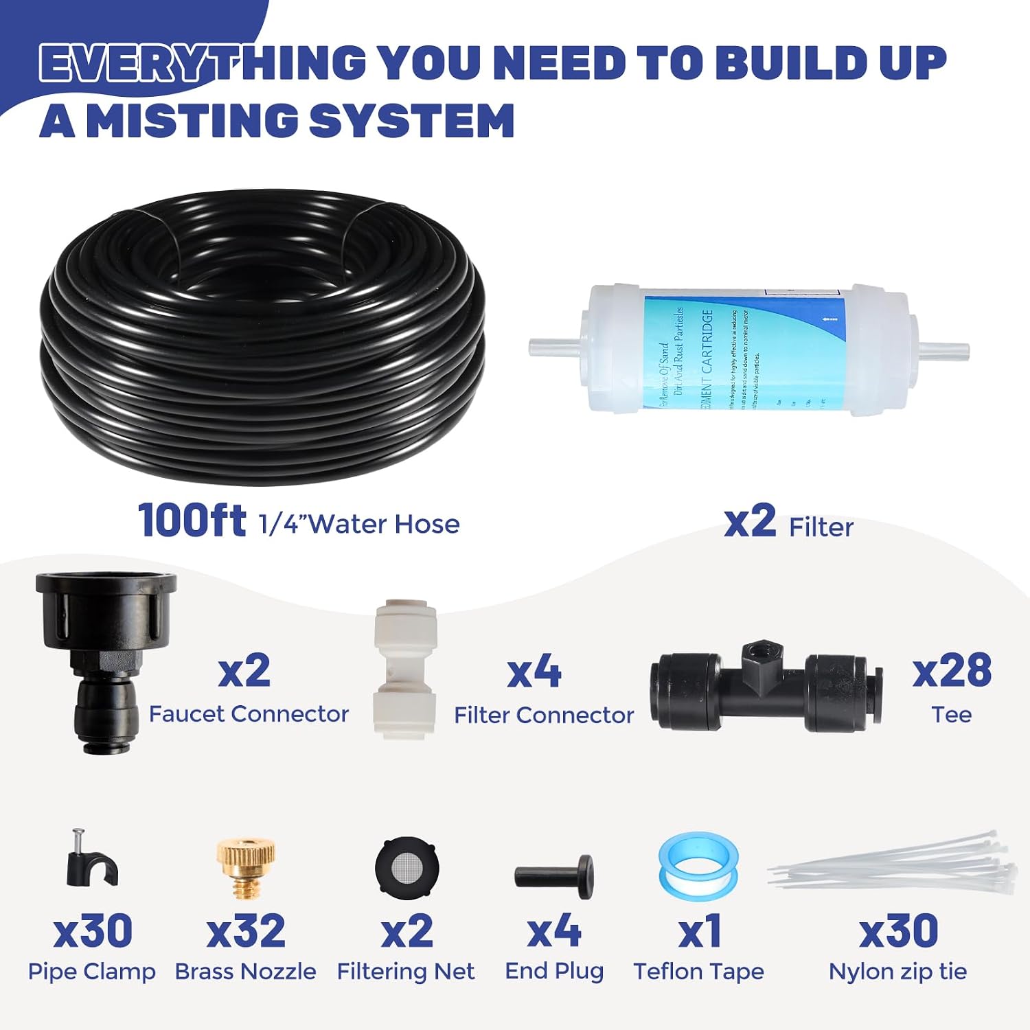 Maotong 100FT Mister for Outside Patio Misting Cooling System