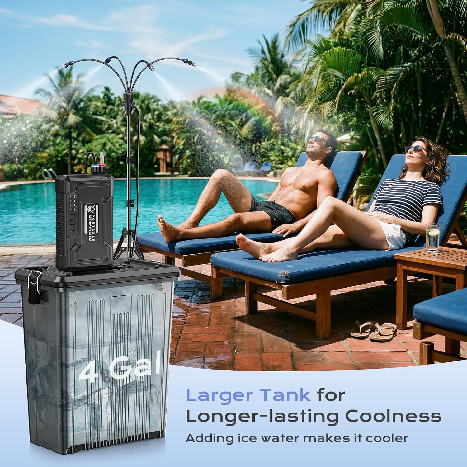 Pump-Powered Portable Misting Systems: Battery Tanks, Booster Pumps, and the Mid-Pressure Sweet Spot for Events and Patios